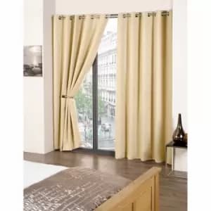 Emma Barclay R.m. Eyelet Blackout Curtains Cali 46 X 72" Beige