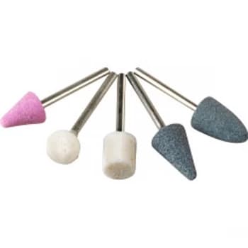 SupaTool Mounted Stone Set 1/8'' Shank, 5 Piece