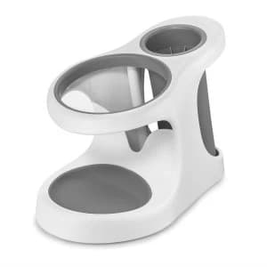 Polder Style Store Hairdryer and Straightener Storage White