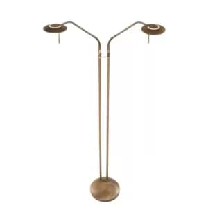 Zenith LED Multi Arm Floor Lamp Bronze Brushed, Plastic Matt