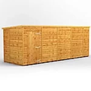 Power Garden Shed 186PPW Golden Brown 18x6