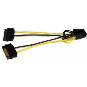 StarTech 6" SATA Power to 8 Pin PCI Express Video Card Power Cable Adapter