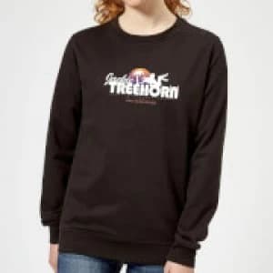 The Big Lebowski Treehorn Logo Womens Sweatshirt - Black