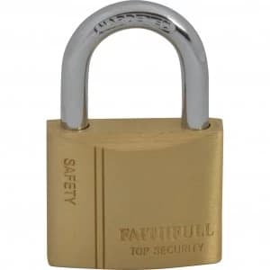 Faithfull Brass Padlock 40mm Standard
