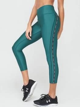 Urban Armor Gear HeatGear Armour WMT Ankle Crop - Green/Black , Green/Black, Size XS, Women