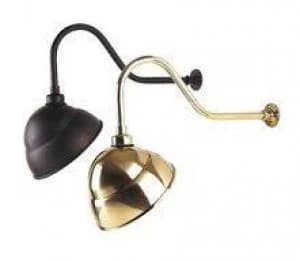 1 Light Outdoor Sign Light Outdoor - 9' Reflector Black IP43, E27