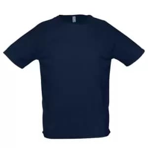 SOLS Mens Sporty Short Sleeve Performance T-Shirt (3XL) (French Navy)