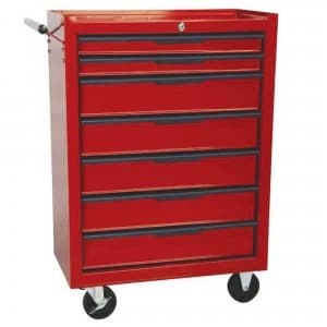 Hilka 7 Drawer Rollaway Tool Cabinet