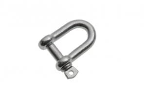 Wickes Bright Zinc Plated Dee Shackle 6mm Pack 2