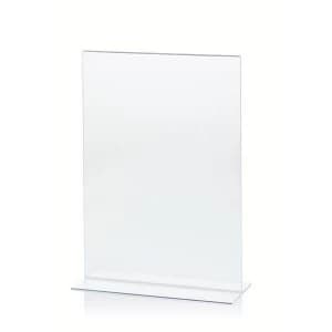 Stand Up A4 Desktop Portrait Sign Holder Clear