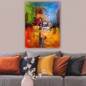 394574065_70100 Multicolor Decorative Canvas Painting