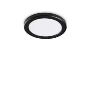 AURA Round LED Recessed Downlight Black, 3000K, Non-Dim