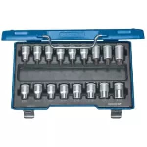 Gedore Screwdriver bit socket set 1/2" 17 pcs TORX