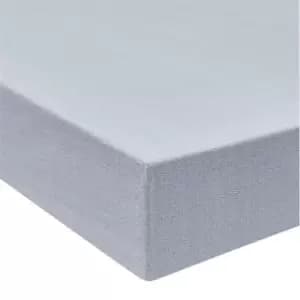 Bedeck of Belfast Asami 200TC Cotton Percale Fitted Sheet - Blue