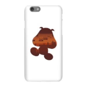 Nintendo Super Mario Goomba Silhouette Phone Case - iPhone 6S - Snap Case - Gloss