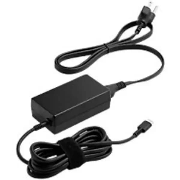 HP 65W USB-C LC Power Adapter. Purpose: Laptop Power supply type: Indoor Output power: 65 W. Product colour: Black. Width: 90 mm Depth: 51mm Heigh