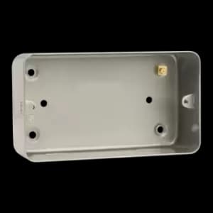 Click Scolmore Essentials Metal Clad 40MM Twin Back Box - CL084