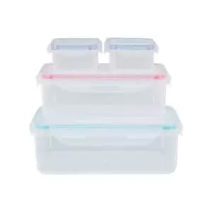 Maison By Premier Multicoloured Lids 4 Piece Food Containers