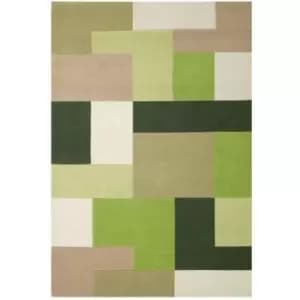 Oriental Weavers Lexus Green Rug - 120x170cm, Wool, Geometric