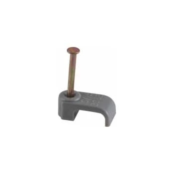 70CGKF100 Cable Clips Flat T&E 10mm Grey 6242Y (Pack of 100) - Schneider Electric