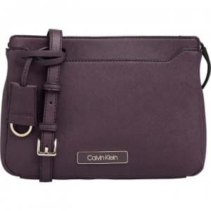 Calvin Klein Worked Crossbody Bag - MERLOT BA4