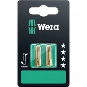 Wera 855/1 TH SB SiS Philips bit PZ 1 Tool steel extra hard D 6.3 2 pcs