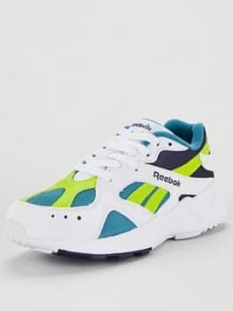 Reebok Aztrek 96 Junior Trainers - White/Purple/Maroon, Size 3