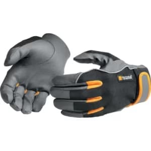 Cut Resistant Gloves, Black/Grey, Microthan+, Size 11