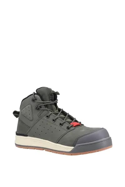 Hard Yakka '3056 Lace Zip' Safety Boots Green