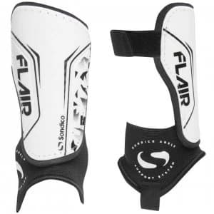Sondico Flair Ankle Shinguards - White/Black