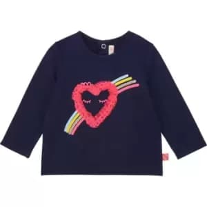 Billieblush Baby Girls Navy jersey T-Shirt - Blue