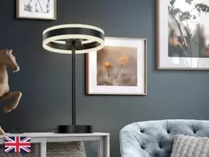 Helia Integrated LED Table Lamp Matt Black 3000K
