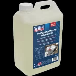 Sealey Whiteout Detailing Snow Foam Car Shampoo 5l Pack of 1