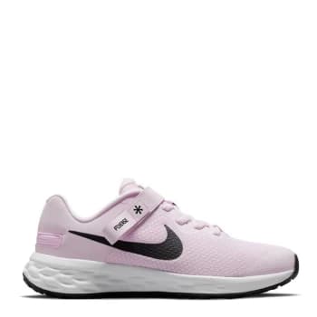 Nike Revolution 6 FlyEase Junior Trainers - Pink/Black