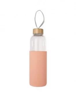 Premier Housewares Mimo Glass Bottle - Pale Pink
