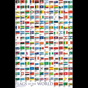 Flags Of the World 2017 Maxi Poster
