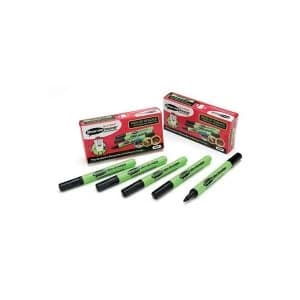 Show-me Slim Barrel DryWipe Medium Point Black Pack of 10