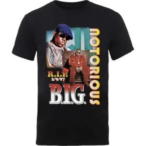 Biggie Smalls - RIP Collage Mens Large T-Shirt - Black