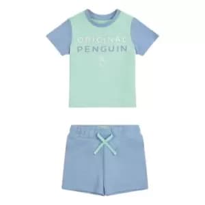 Original Penguin Penguin Tee & Shorts Bb99 - Green