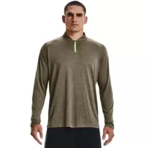 Under Armour Mens Tech 2.0 Novelty 1/4 Zip Tent Green L