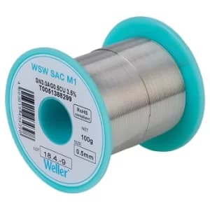 Weller T0051388299 WSW SAC M1 96.5/3/0.5 Solder Wire 0.5mm 100g