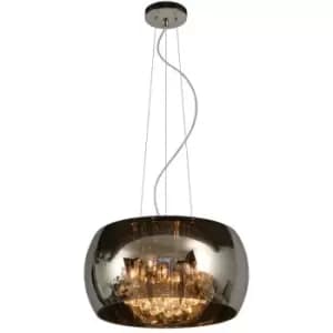 Lucide PEARL - Pendant Light - Ø40cm - 5xG9 - Chrome