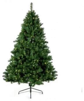 Premier Decorations 7ft Pre-lit Pine Christmas Tree - Green
