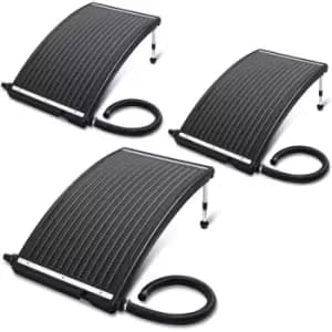 Solar Collector 110x69x14cm 10000L/h Height Adjustable 32/38mm Connection hdpe UV-Resistant Expandable Pool Heating Hot Water Swimming Pool 3x