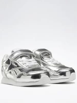 Reebok Royal Classic Jogger 3 Shoes, Silver/White, Size 4 Younger