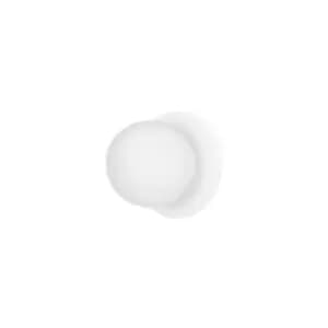 Emibig Minerva White Globe Wall Lamp with White Glass Shades, 1x E14