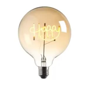 Happy Wording LED Bulb