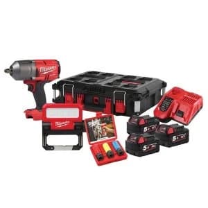 Milwaukee Power Tools M18 FPP2AH PACKOUT Kit 18V 3 x 5.0Ah Li-ion