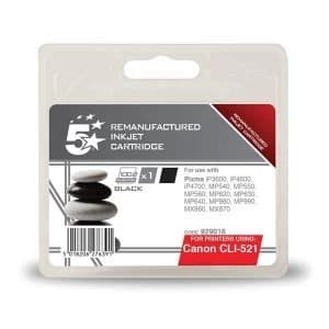 5 Star Office Canon CLI521 Black Ink Cartridge