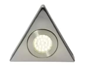 Forum Lighting 1.5W Culina Fonte LED Triangle Surface Light Brushed Satin Nickel 4000K - CUL-21626